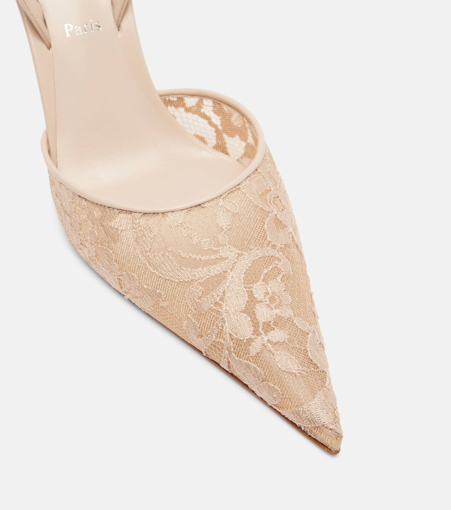 Lace slingback pumps - 5