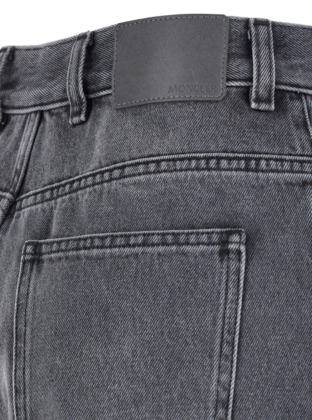 Moncler Women Grey Five-Pocket Jeans In Denim Woman - 3