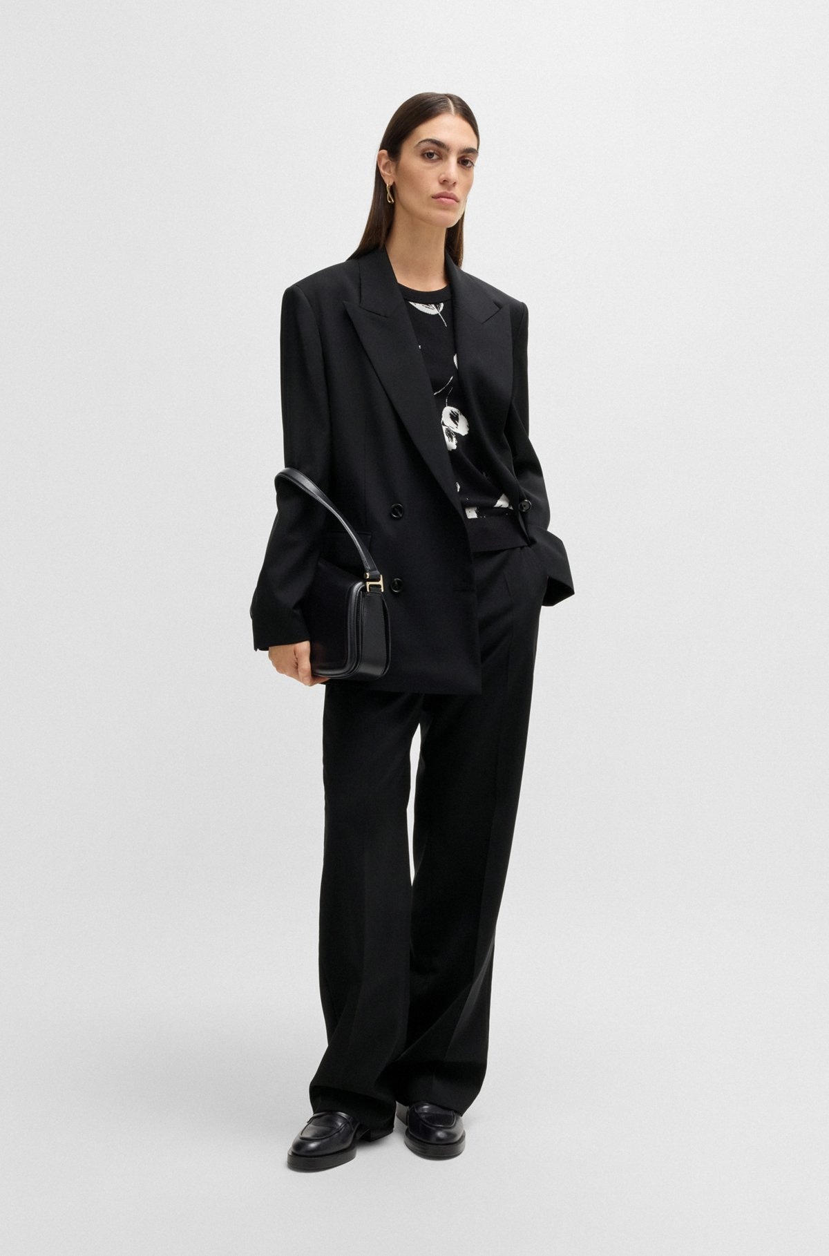STRAIGHT-LEG TROUSERS IN WOOL - 3