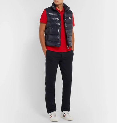 Moncler Slim-Fit Cotton-Piqué Polo Shirt outlook