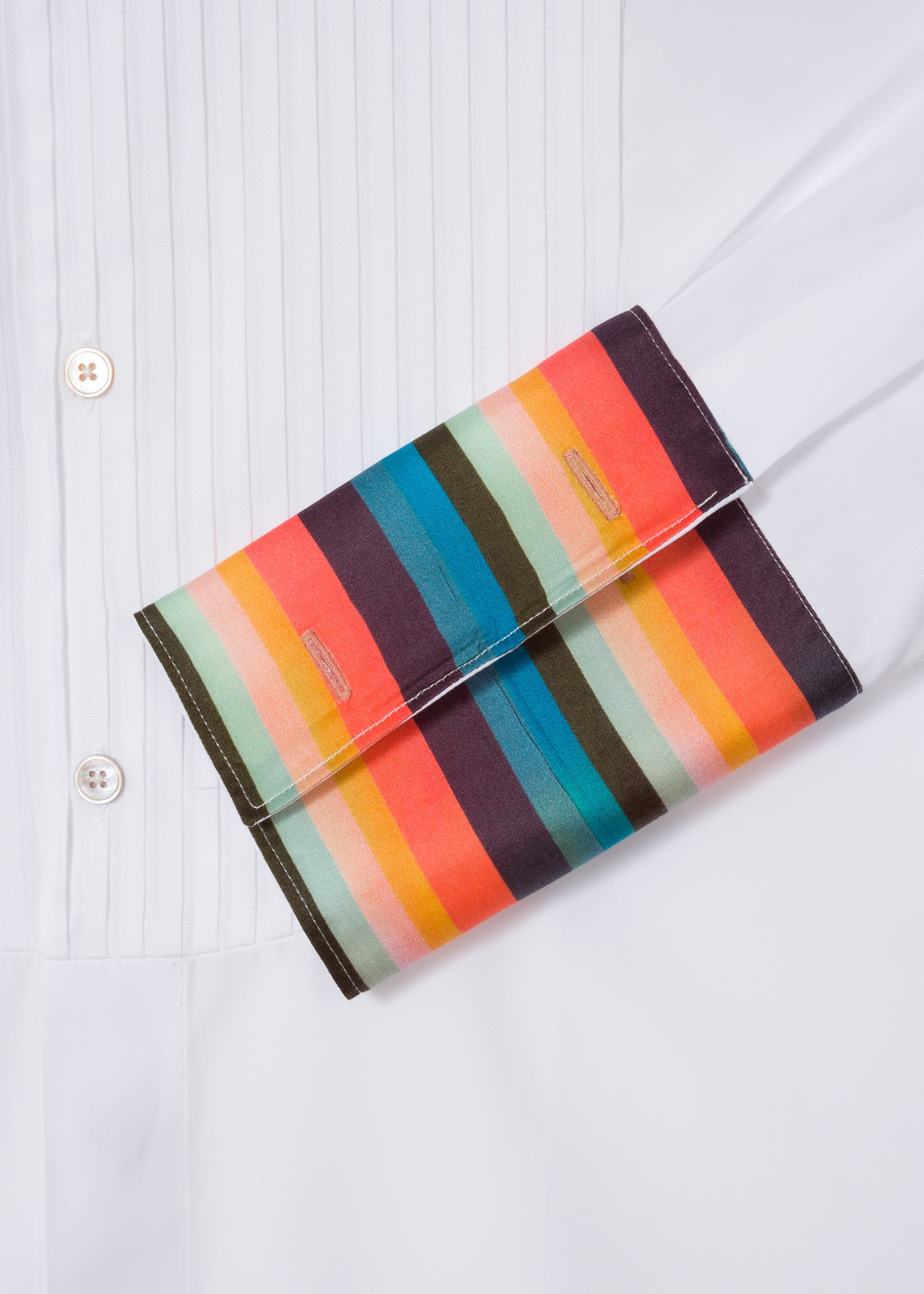 Pleated-Bib Double-Cuff Evening Shirt - 2