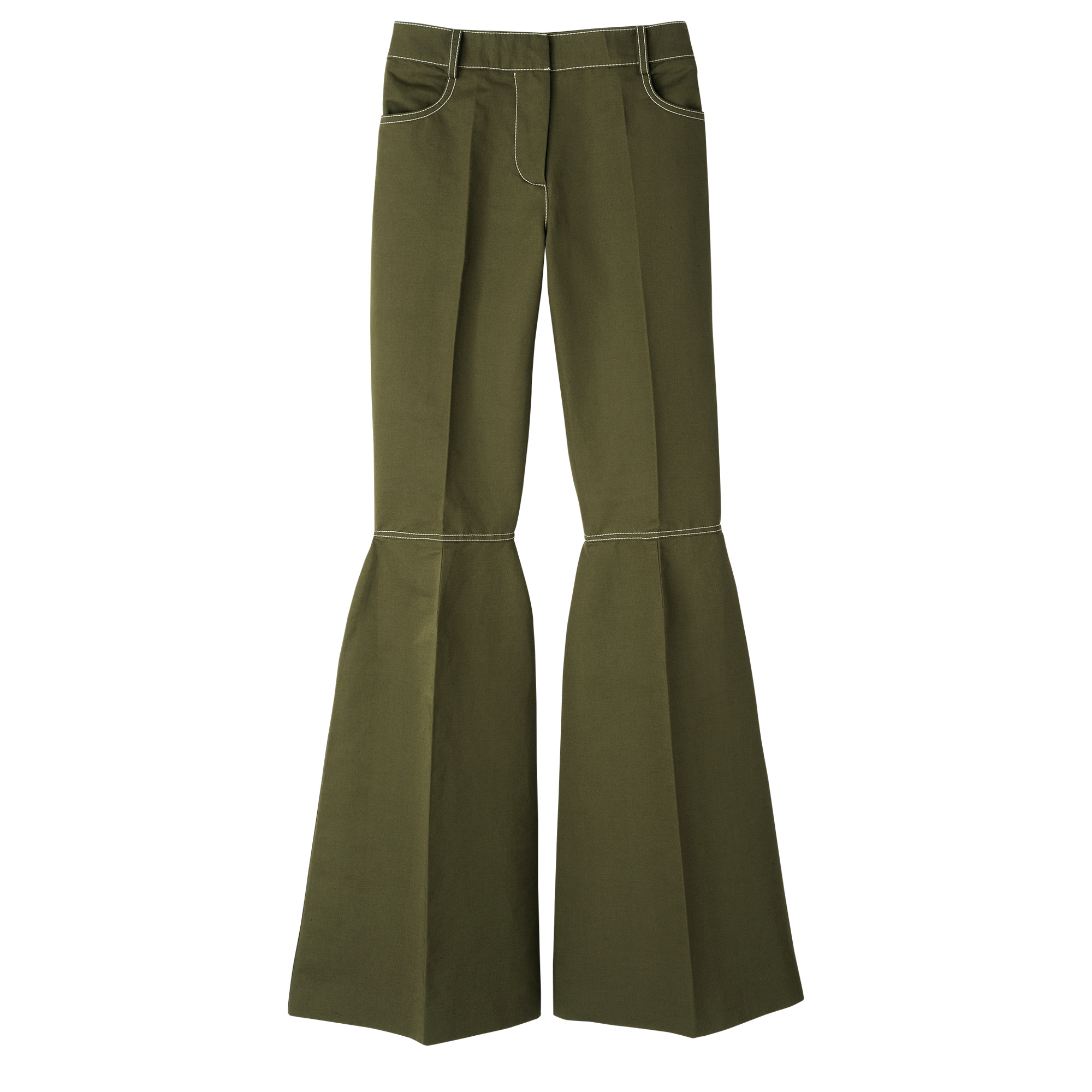 Trousers Khaki - Gabardine - 1