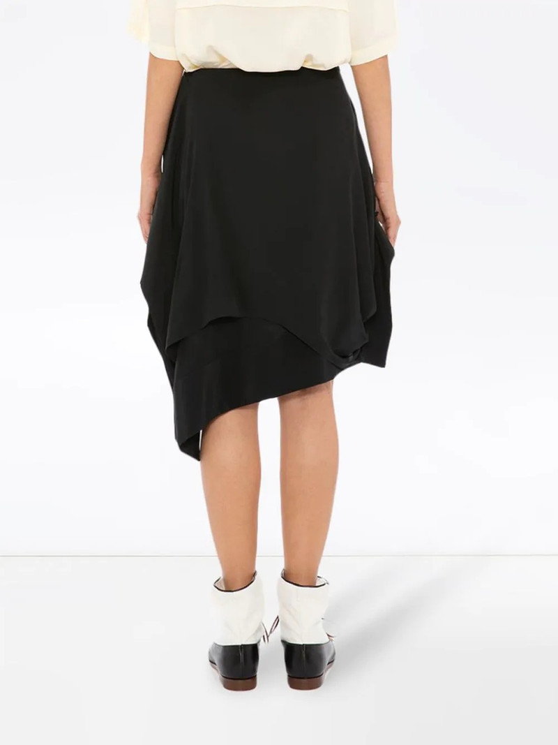 gathered detail asymmetric skirt 4