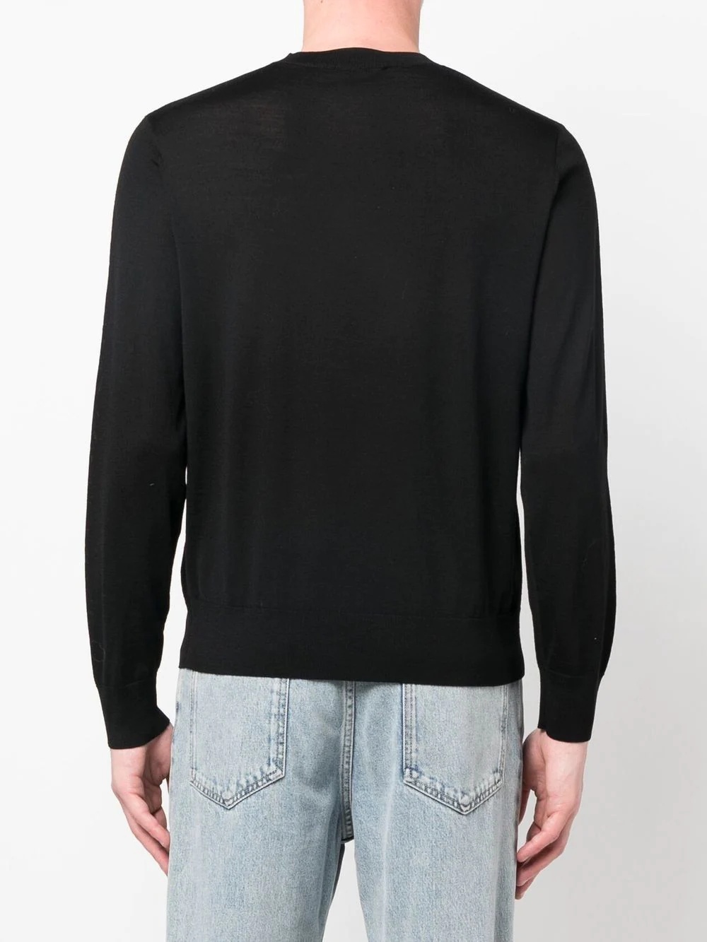 ribbed-knit crew neck sweater - 4