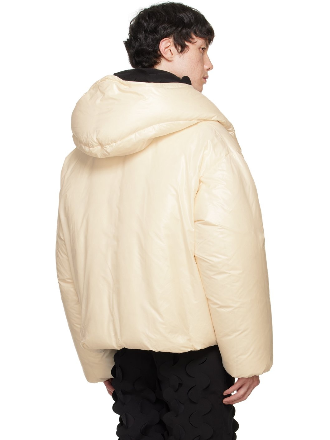 Off-White Quilted Spiral Down Jacket - 3