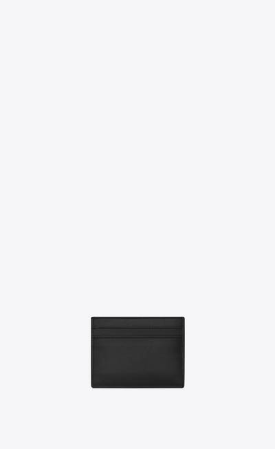 SAINT LAURENT monogram card case in smooth leather outlook