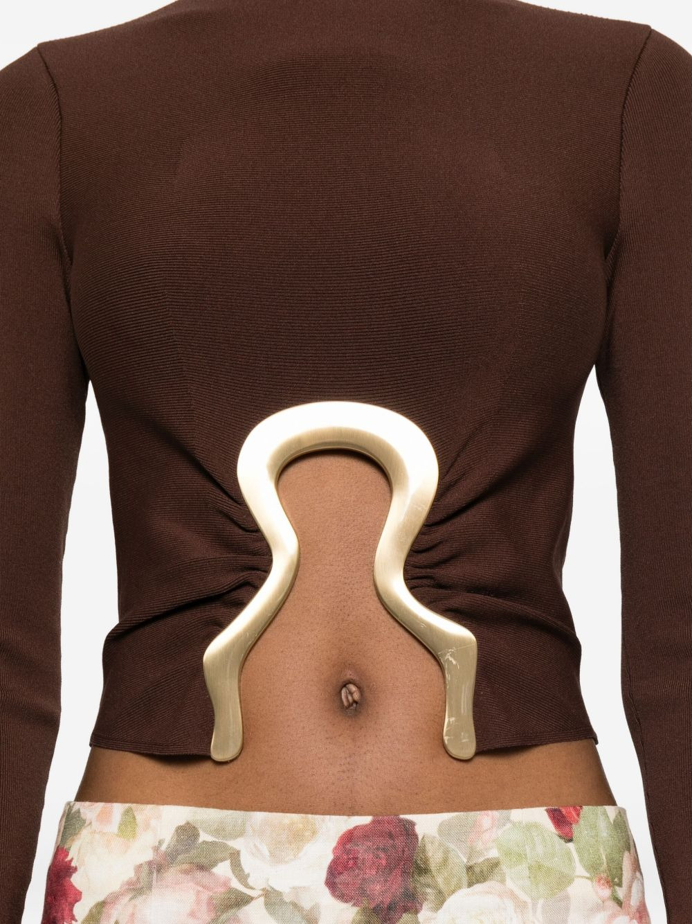 high-neck embellished top - 5