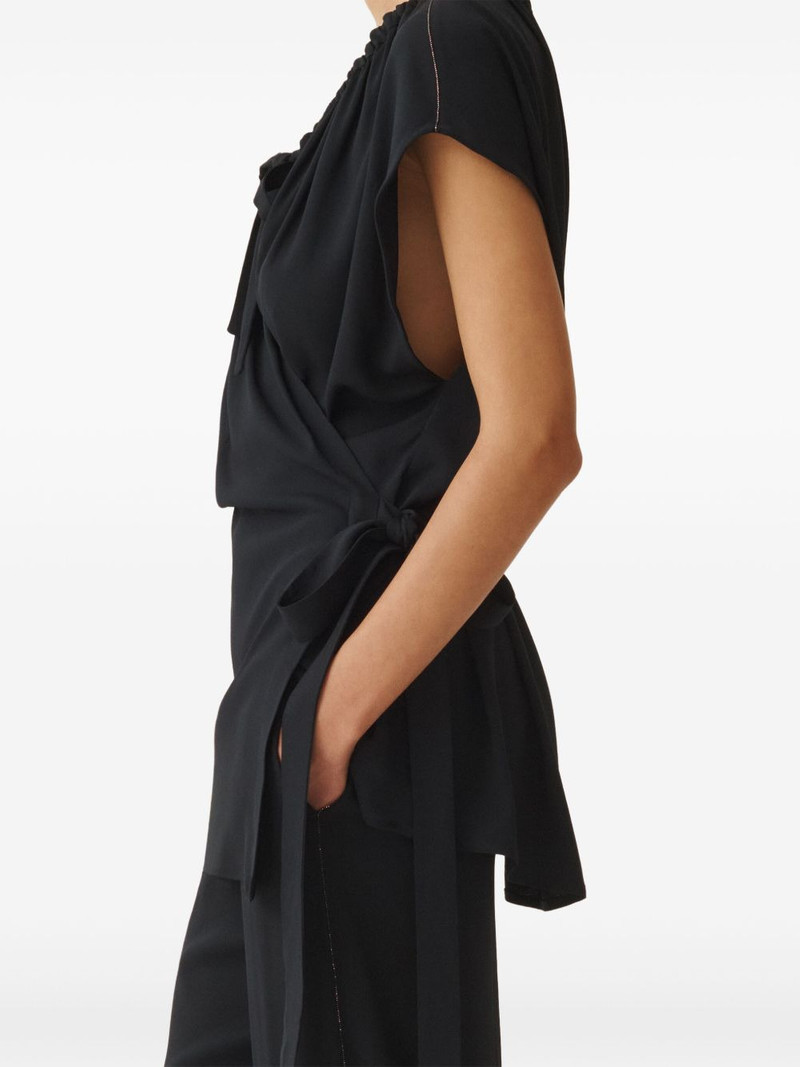 wrap design blouse 5
