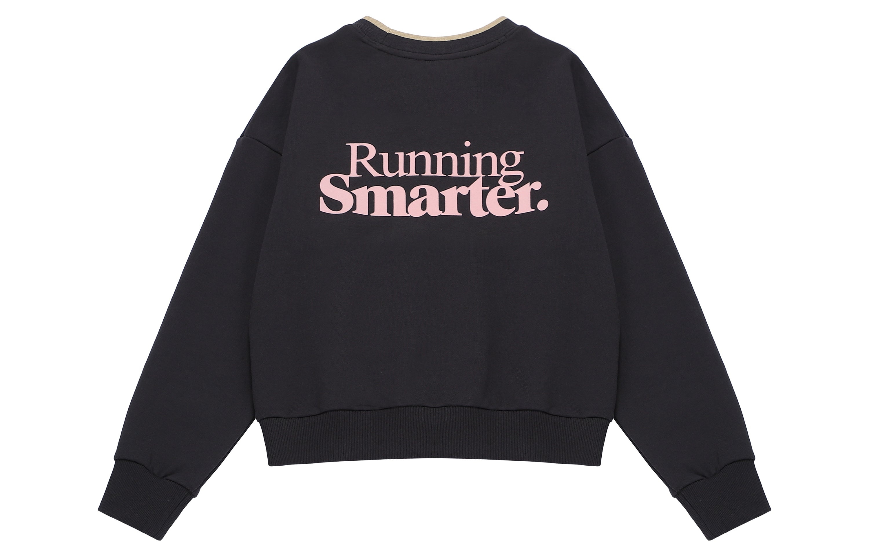 (WMNS) New Balance Athletics 70s Crewneck Sweatshirt 'Black Pink' AWT23552-PHM - 2