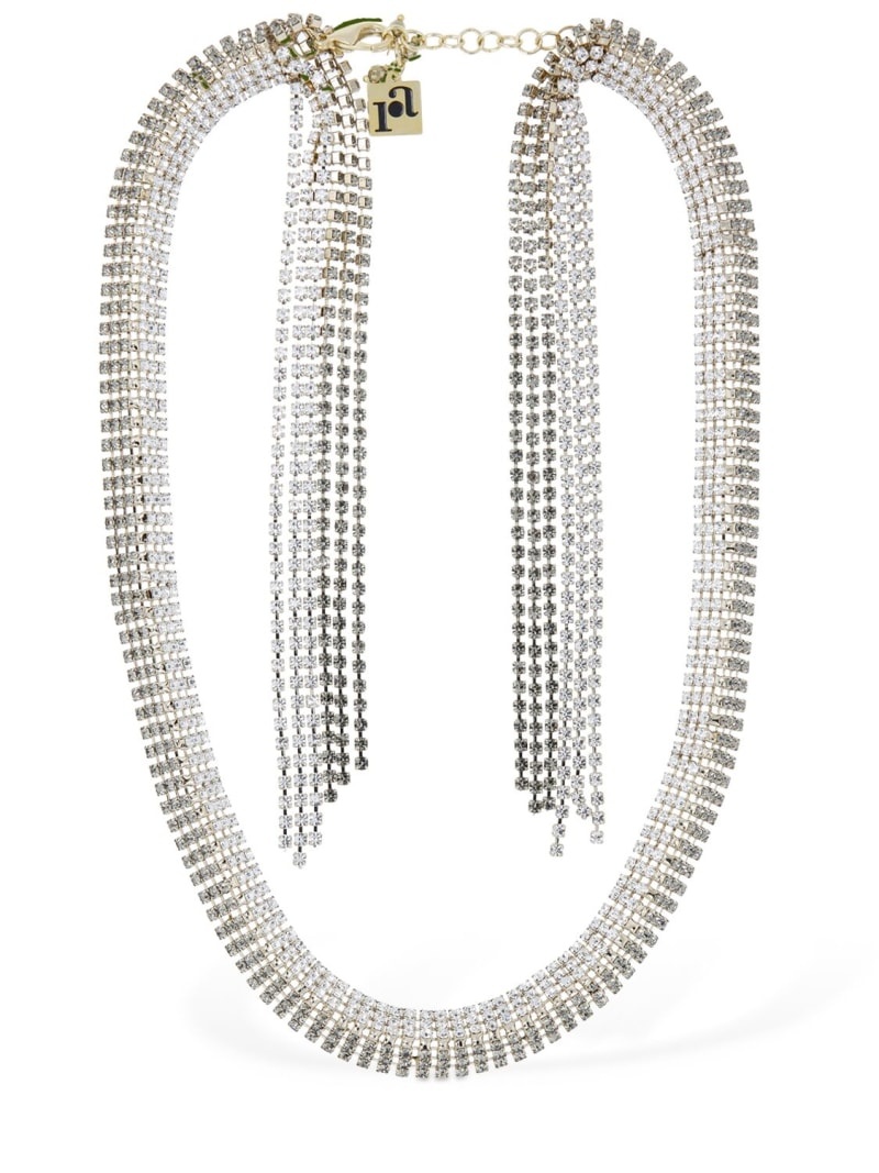 Arte crystal scarf long necklace - 2
