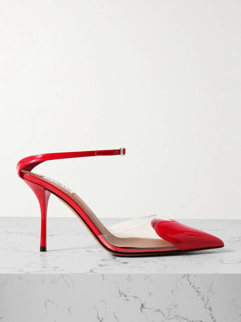 Cœur 90 PU and patent-leather pumps 1