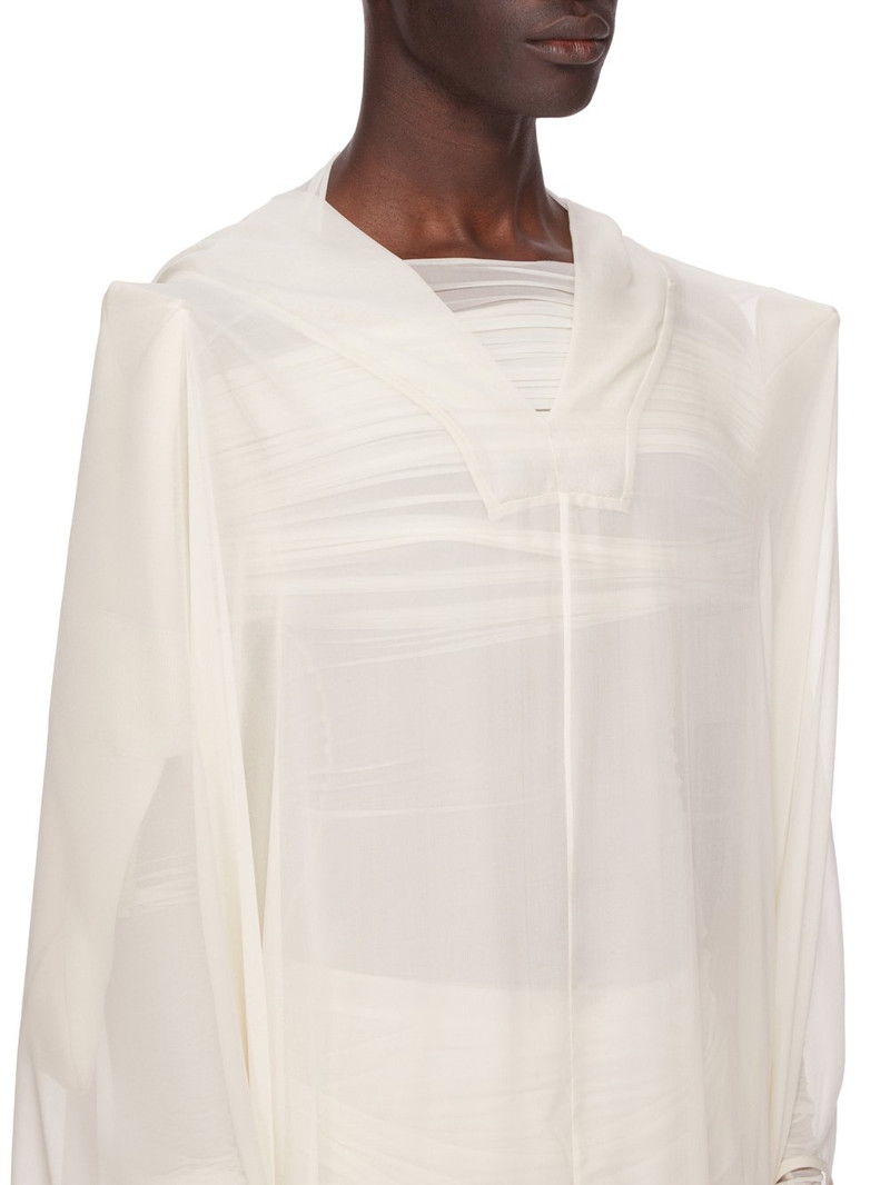 Off-White Hollywood Hooded Kaftan Pullover Coat 4