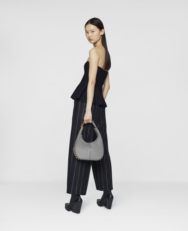 Stella By Stella Chalk Striped Cropped Wool Trousers 3