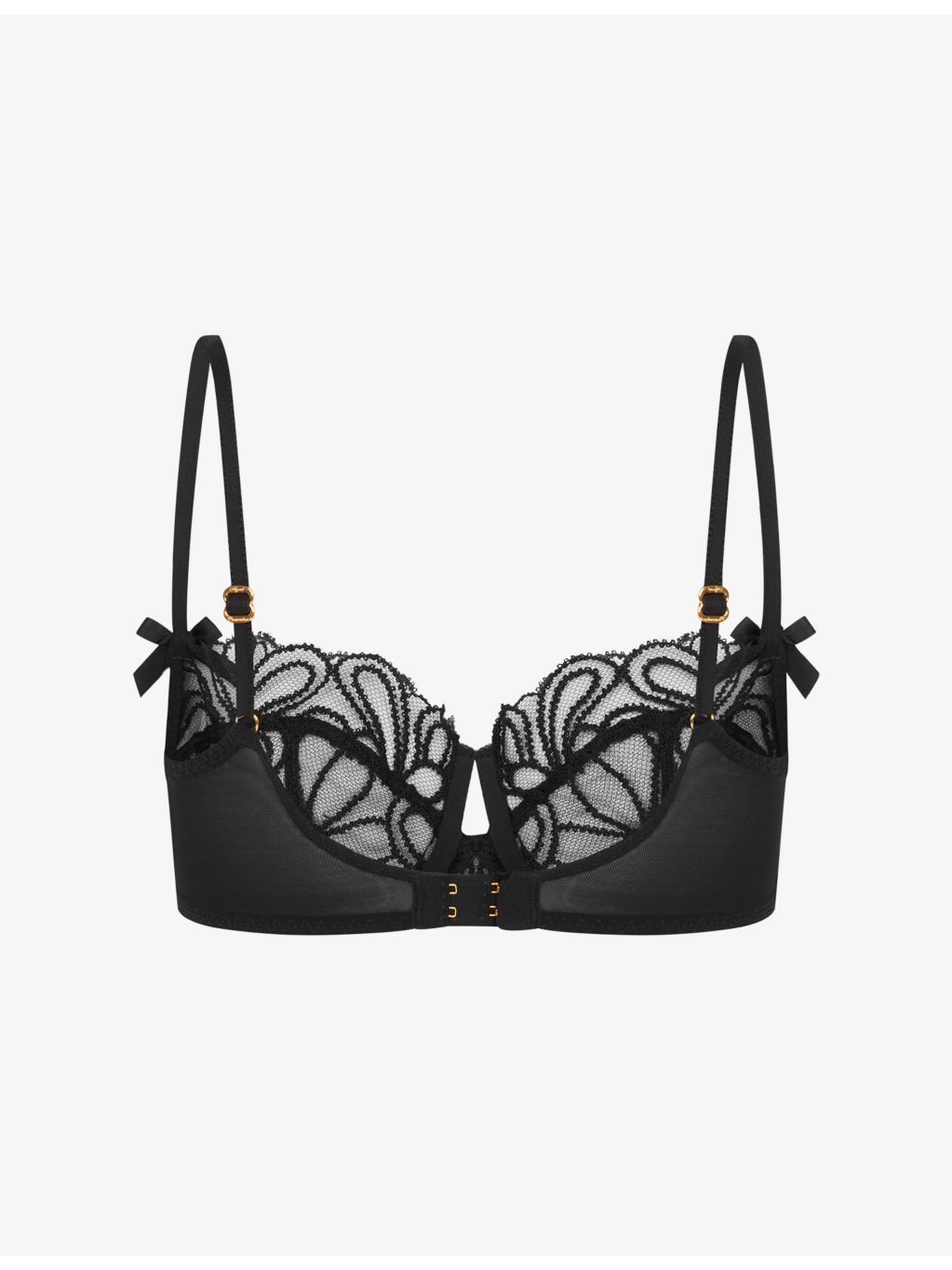 Nelle Underwired Mesh Balconette Bra - 4