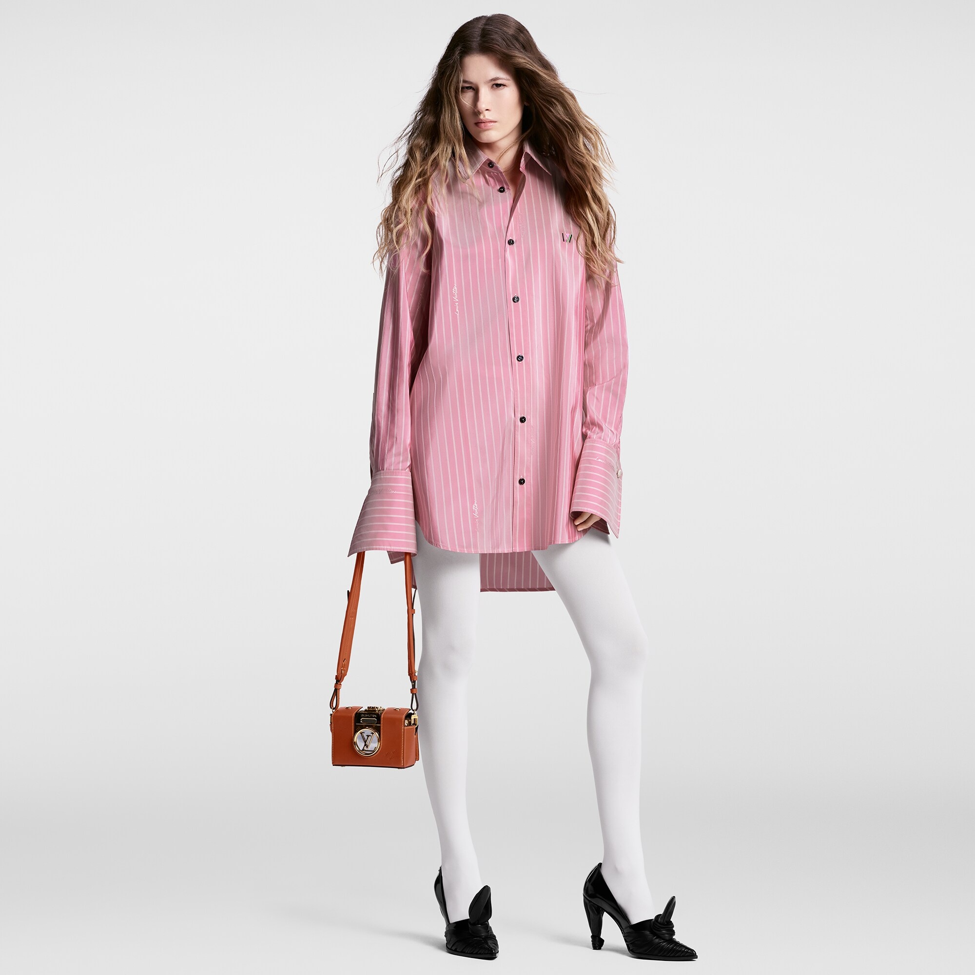 Double Stripe Silk Shirt - 4