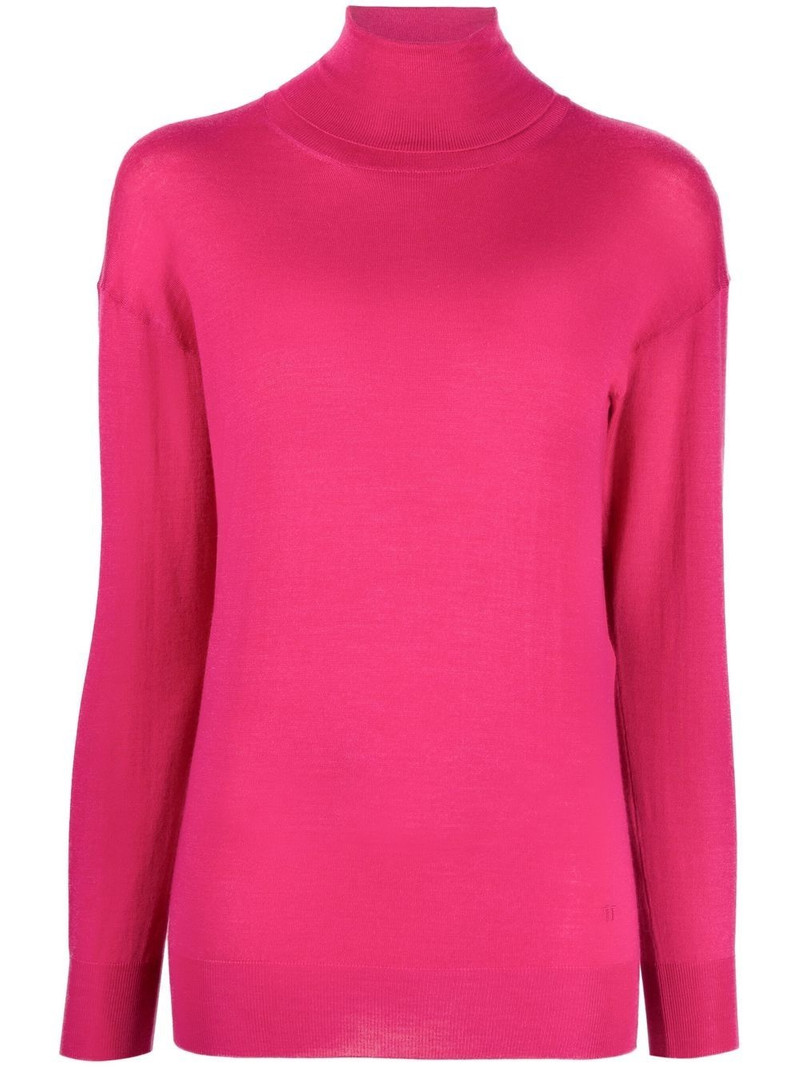 high-neck knitted top 1