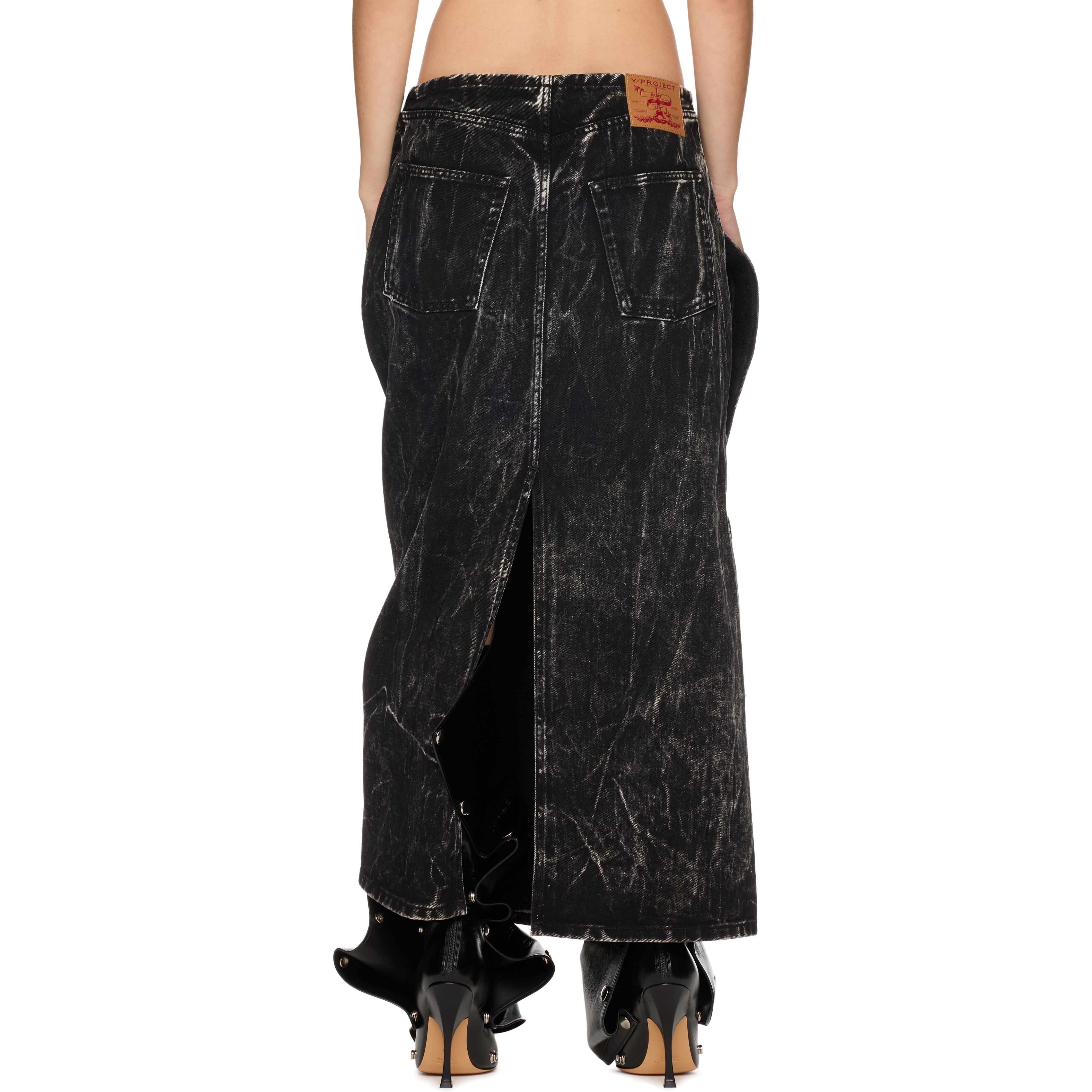 Velcro Denim Skirt - 3