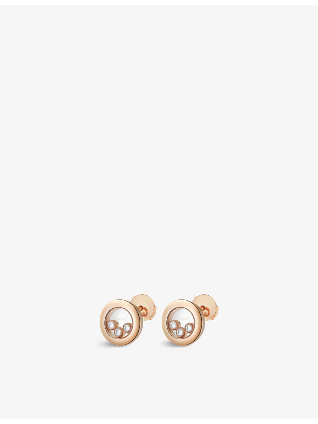 Happy Diamonds 18ct rose-gold and 0.30ct diamond earrings - 2
