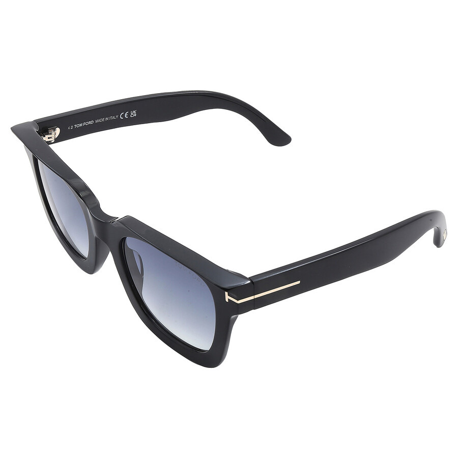 Tom Ford Leigh Smoke Gradient Square Ladies Sunglasses FT1115 01B 52 - 5