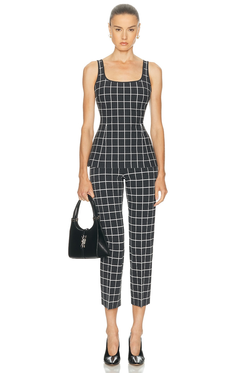 Two Tone Windowpane Inna Top - 4