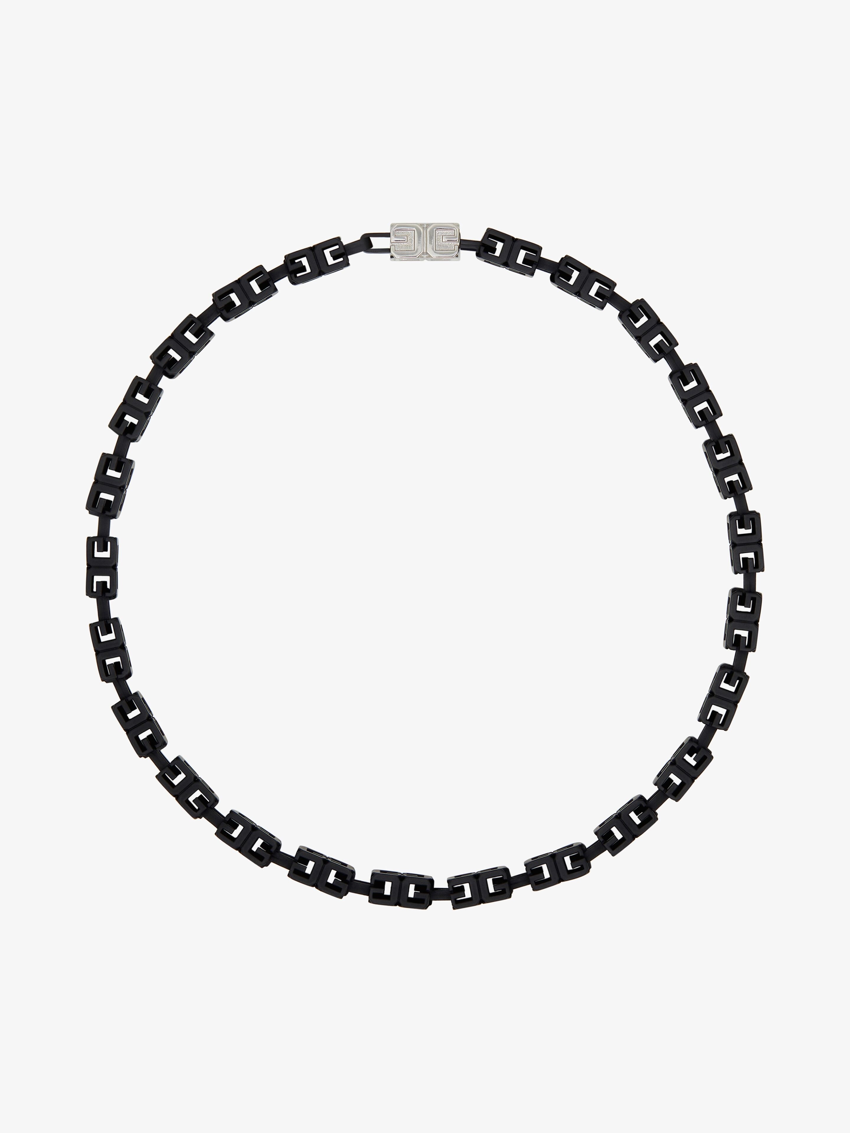 G CUBE NECKLACE IN ENAMELLED METAL - 4