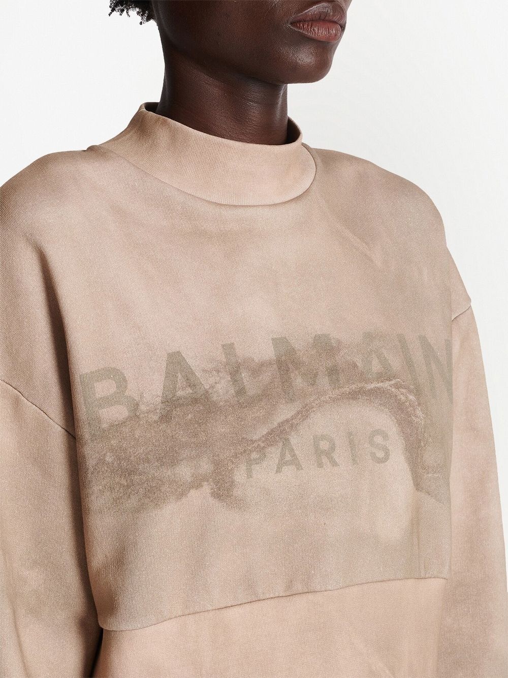 logo-print cropped sweatshirt - 5