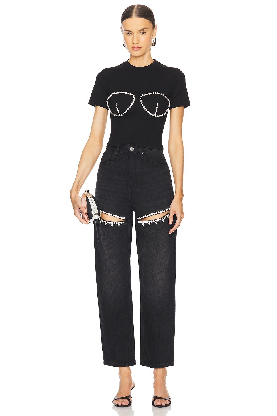 Crystal Slit Jean - 5