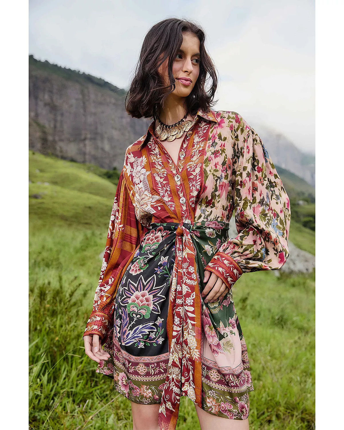 Winter Garden Mini Dress - 3