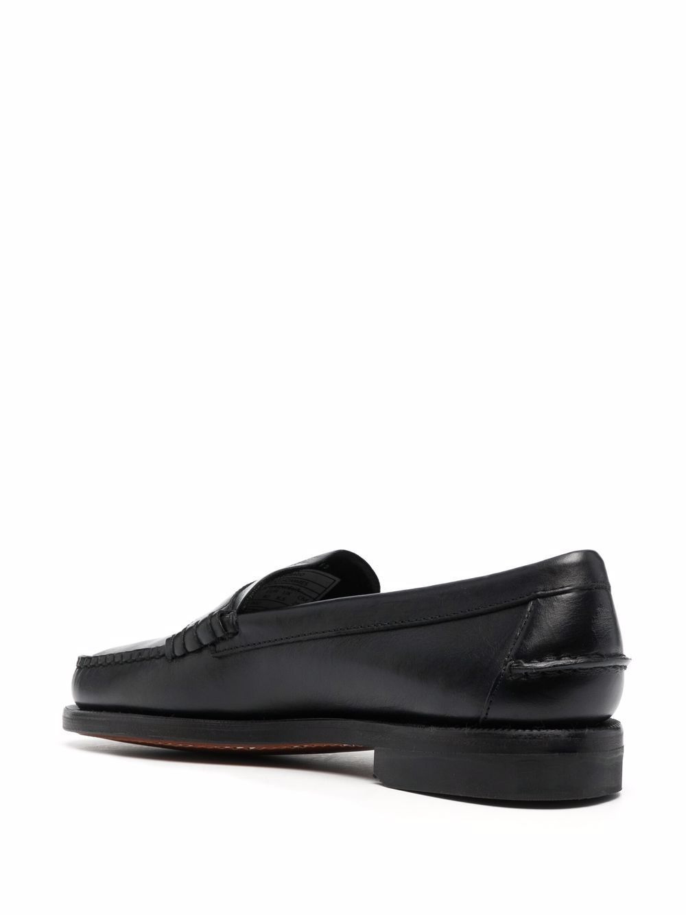 slip-on leather loafers - 3