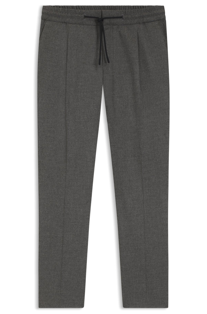 SLIM-FIT PANTS IN MELANGE STRETCH COTTON 1