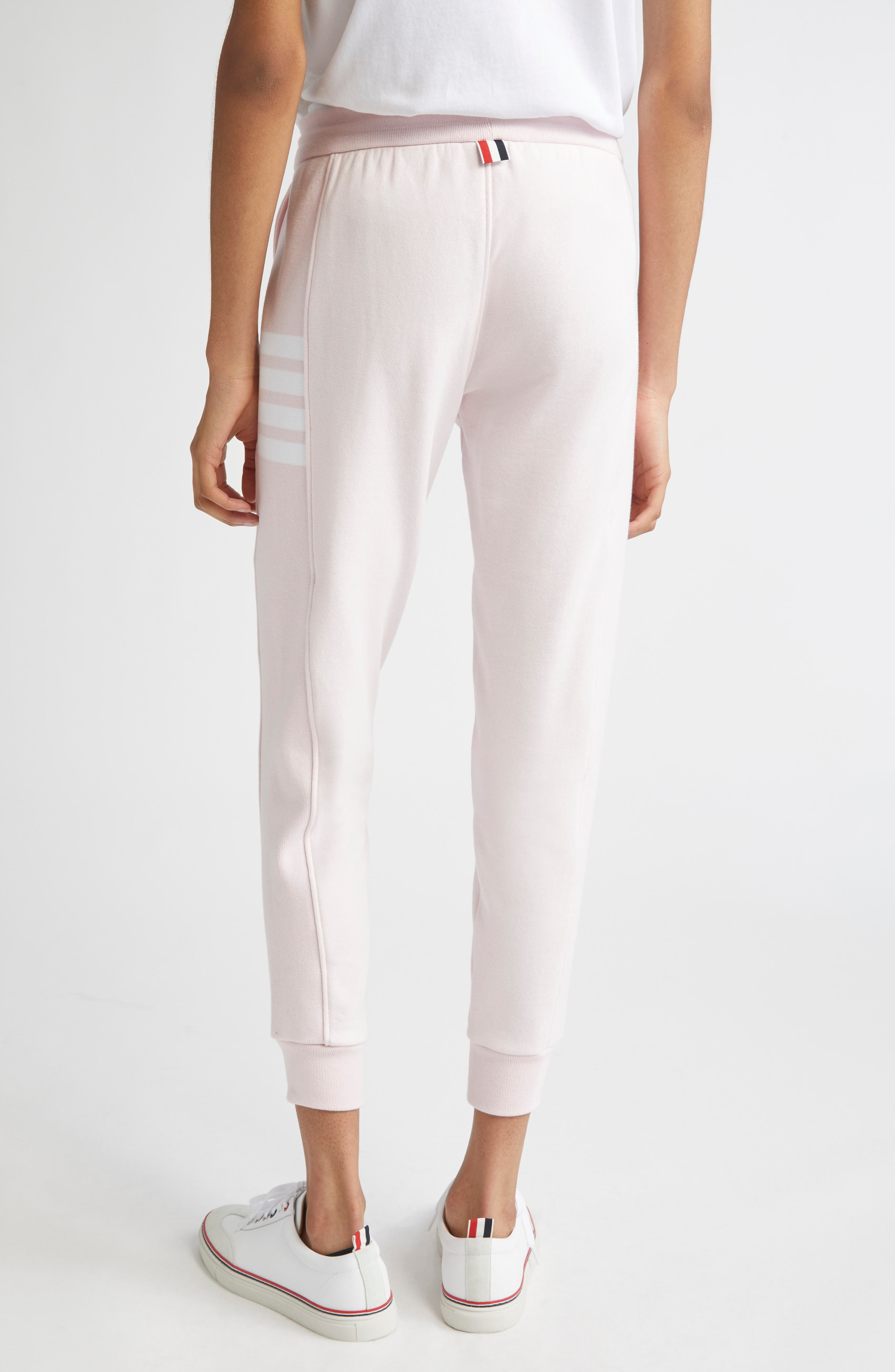 Thom Browne Classic Cotton Jersey Joggers in Light Pink at Nordstrom - 3