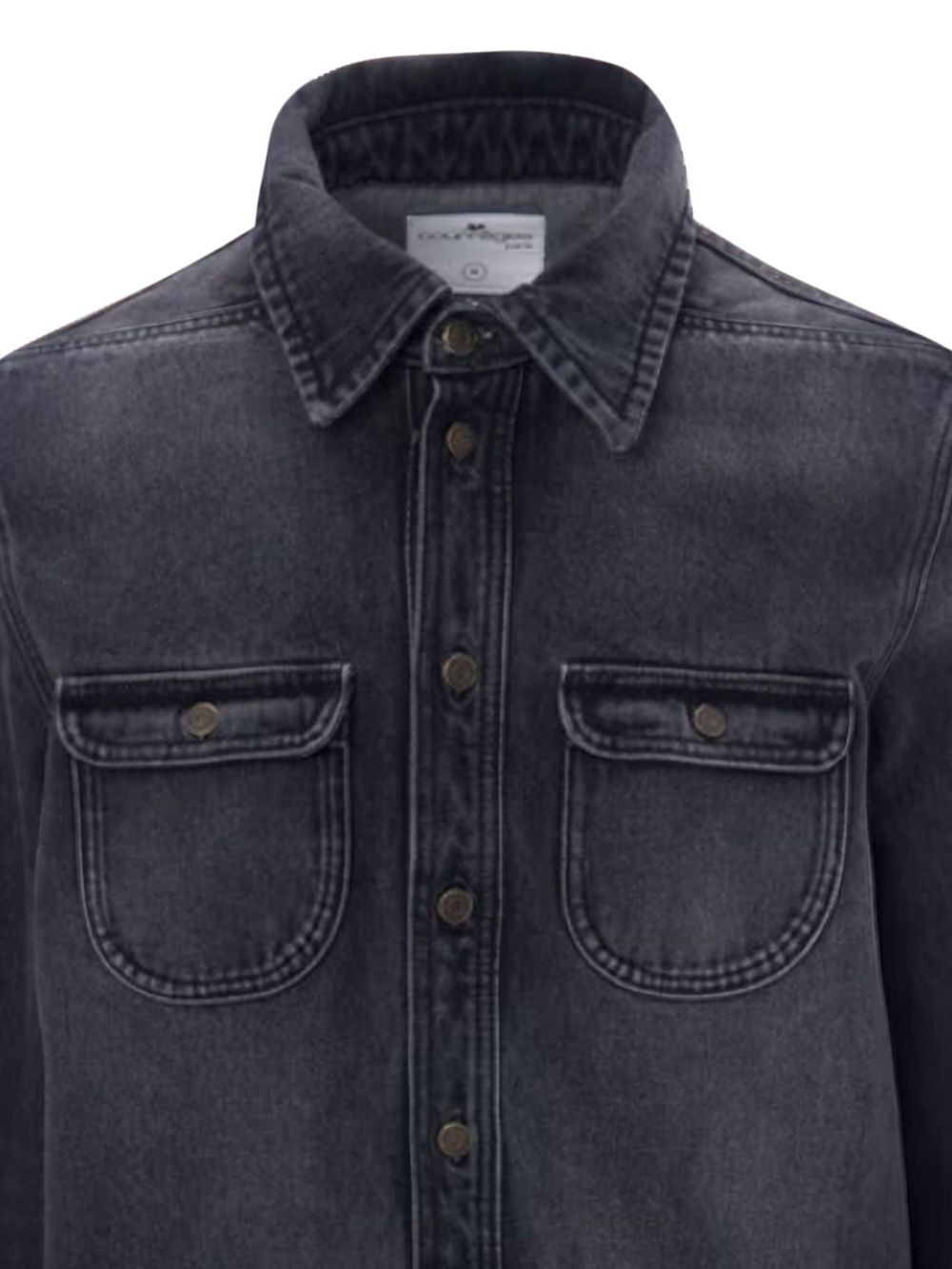 denim flap-pocket shirt - 2