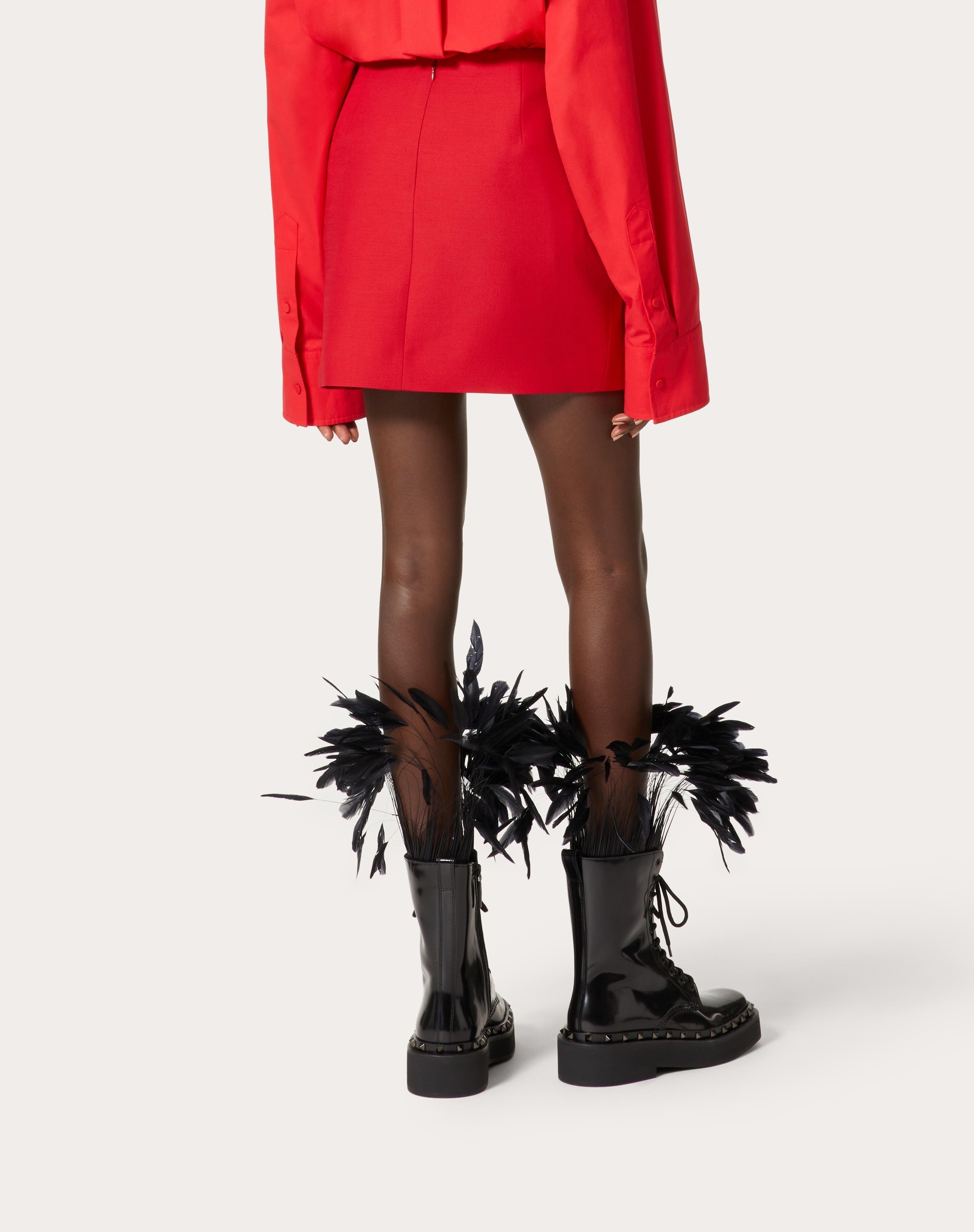 CREPE COUTURE MINI SKIRT - 4