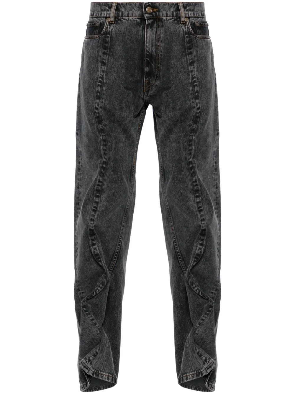 Evergreen Wire mid-rise straight jeans - 1