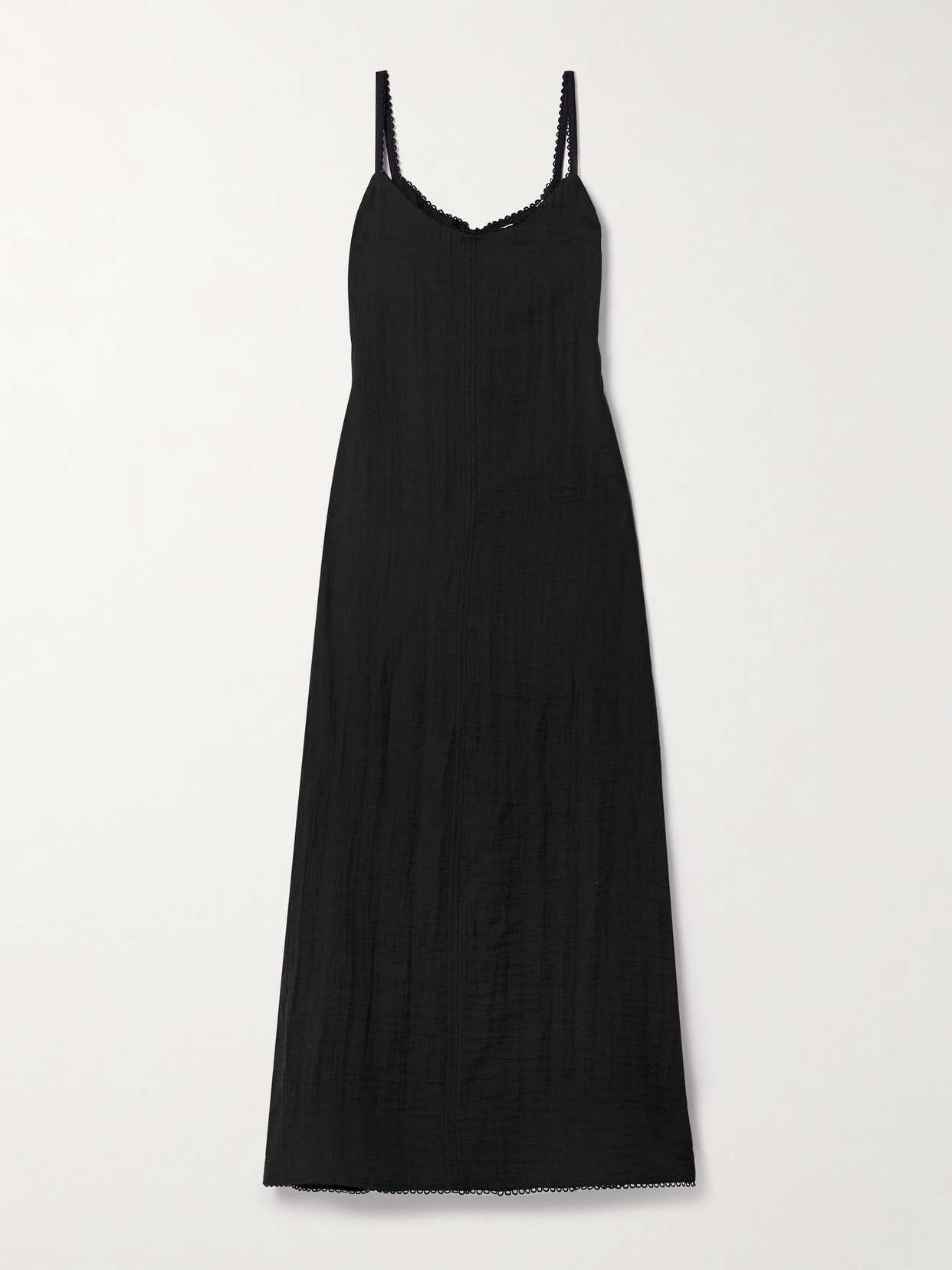 Evelyn Tie-back Crinkled-voile Maxi Dress - 1