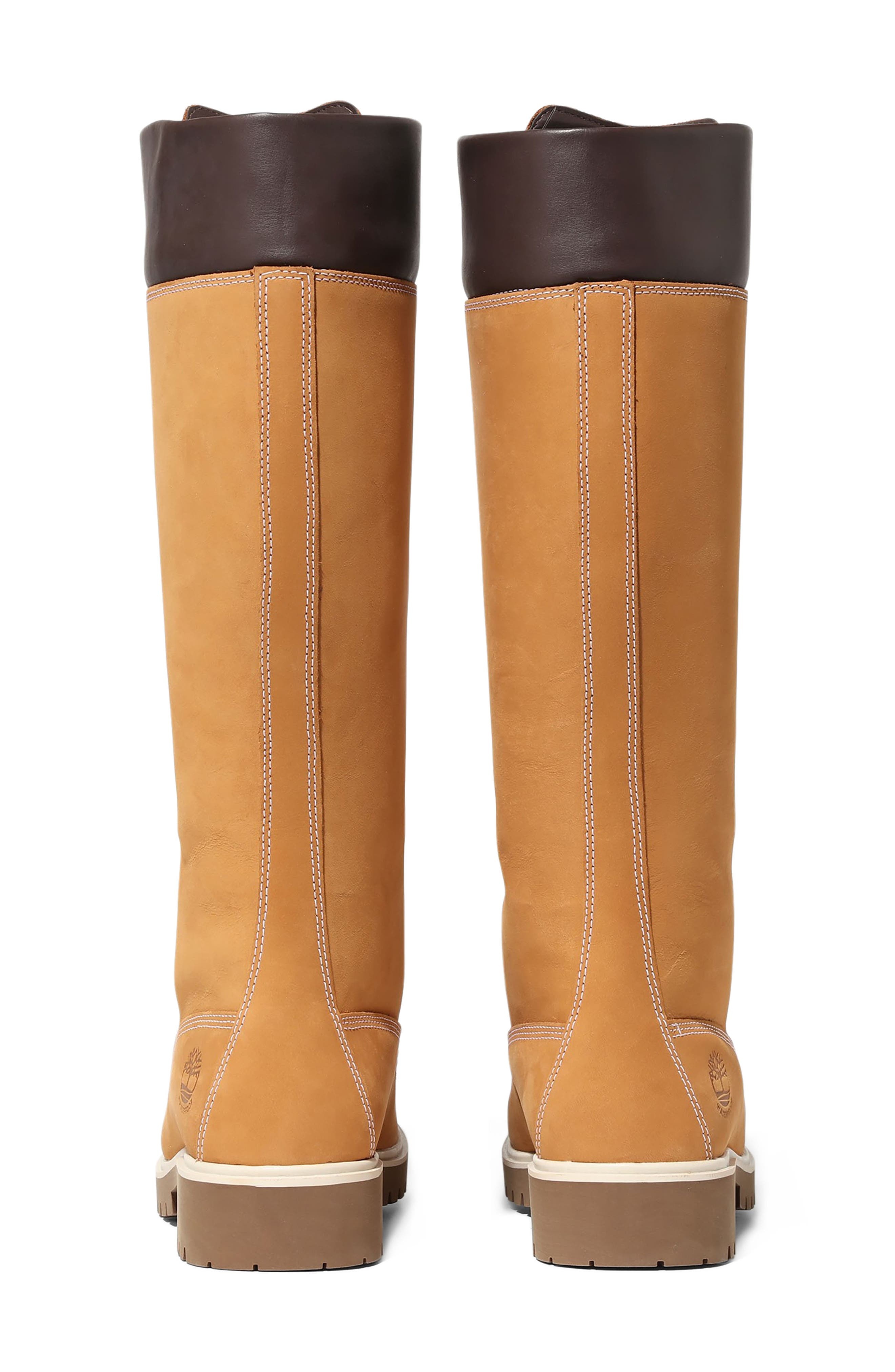 Timberland Premium 14-Inch Lace-Up Waterproof Boot in Wheat at Nordstrom - 4