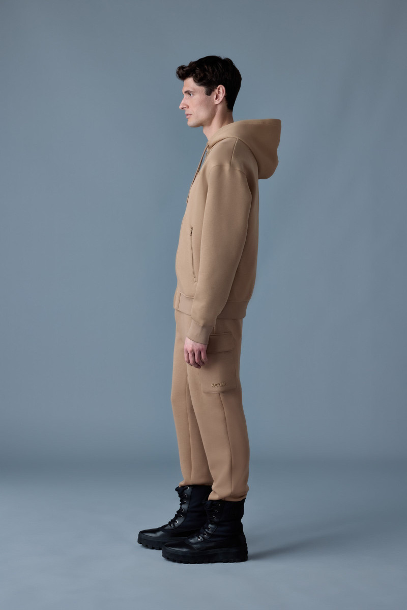 KRYSTOS Double-face Jersey zip-up hoodie 3