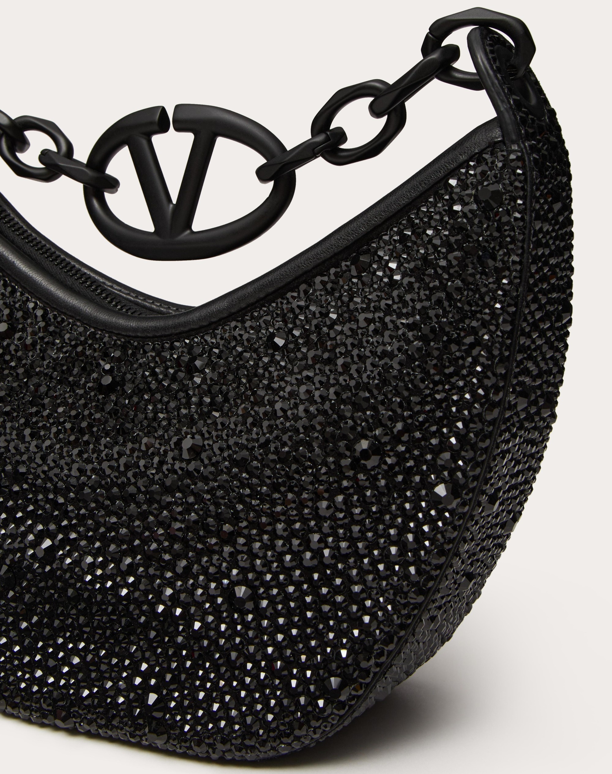 VLOGO MOON MINI HOBO BAG WITH RHINESTONES - 7