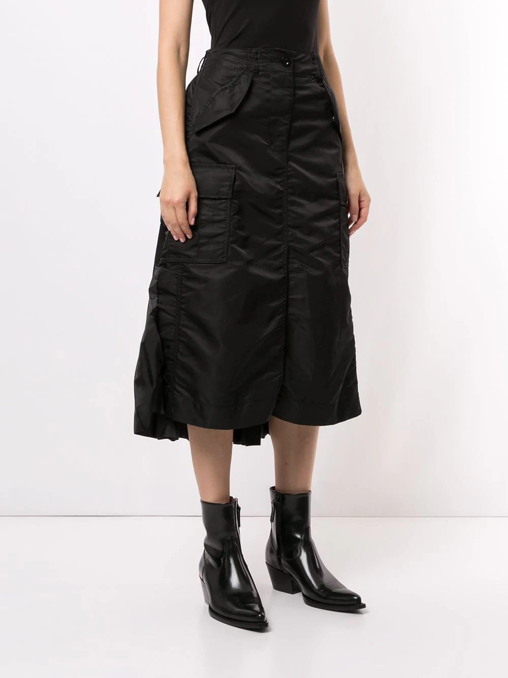 high-waisted straight skirt - 3