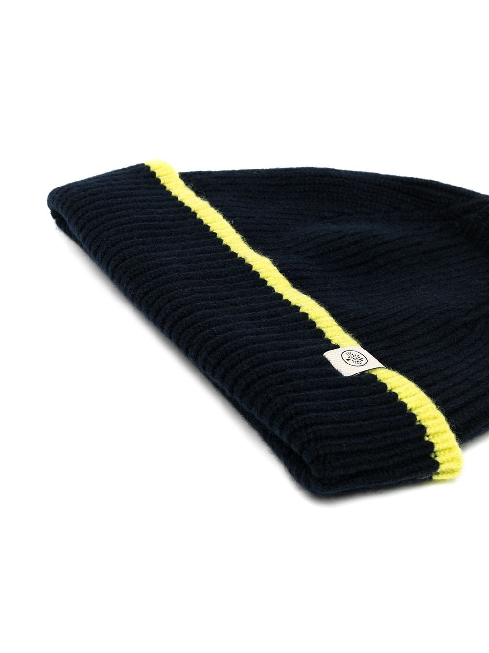 logo-patch ribbed-knit beanie - 2