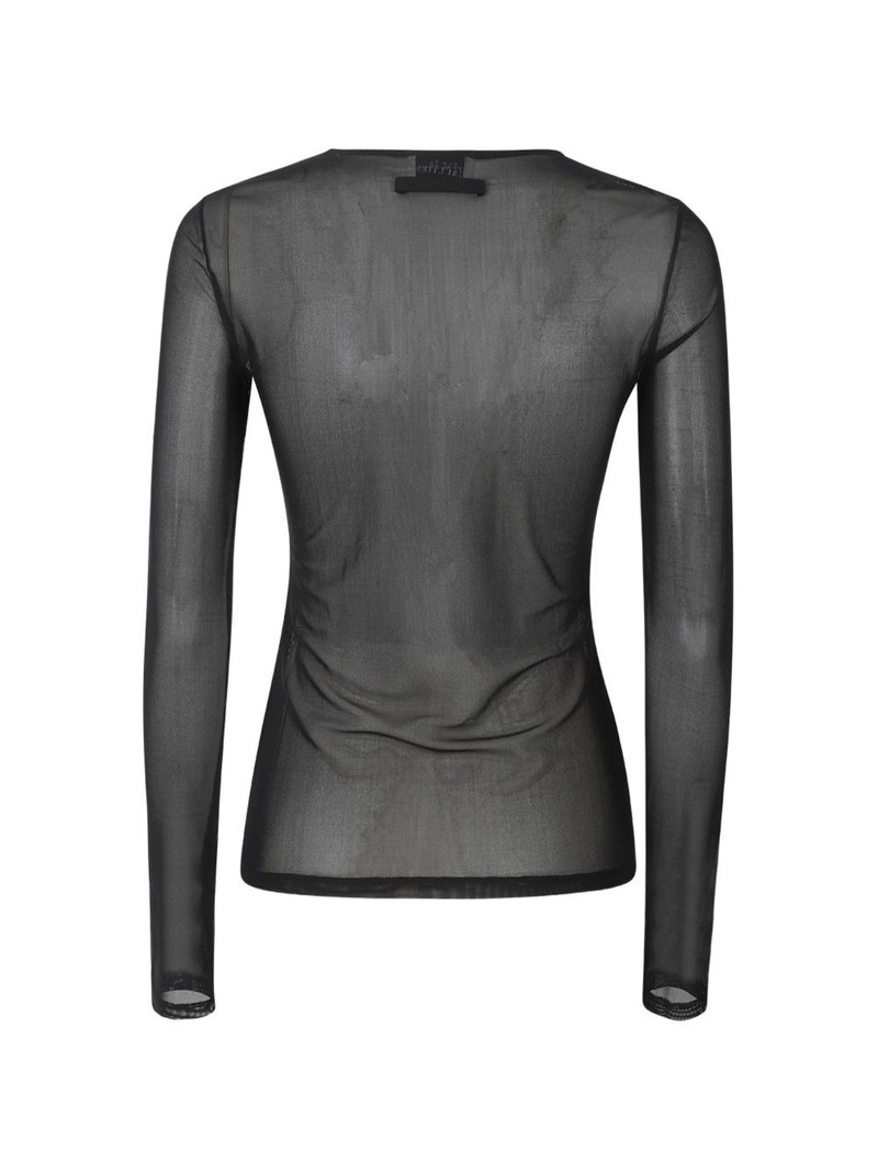 Jean Paul Gaultier sequin-embroidered mesh top outlook