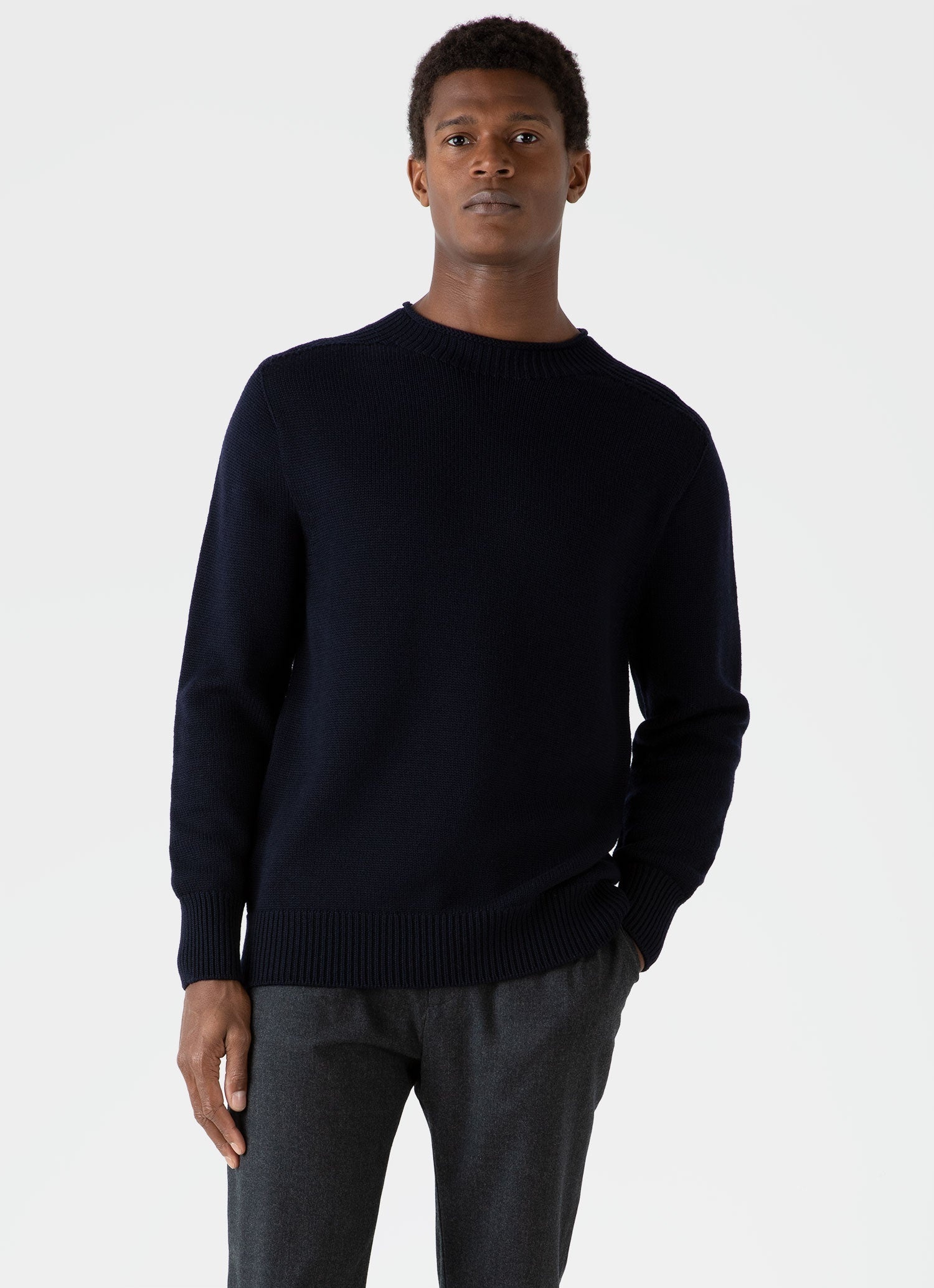 English Merino Fisherman Jumper - 2