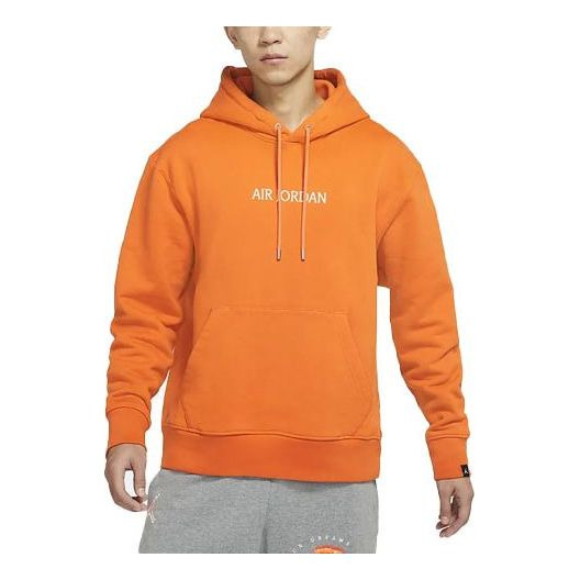 Air Jordan Solid Color Hoodie Men's Orange DO6095-847 - 1