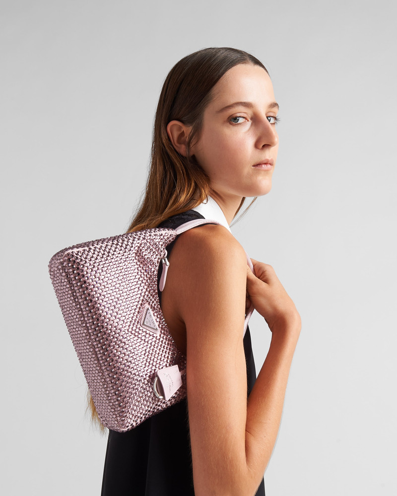 Prada Satin mini-bag with crystals outlook