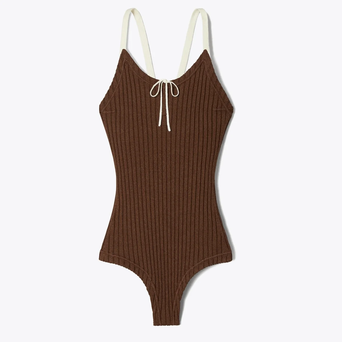 Colorblock Ribbed Bodysuit - 1