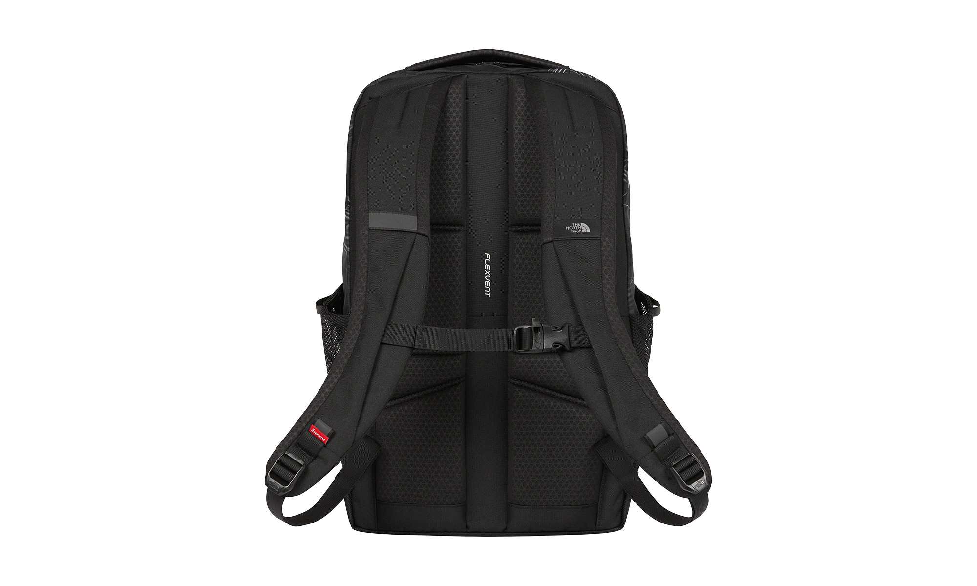 Printed Borealis Trompe L'oeil Backpack "The North Face - Black" - 3