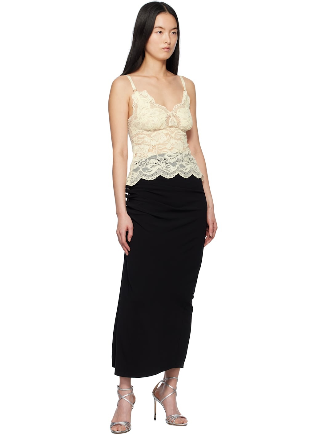Off-White Lace Camisole - 4