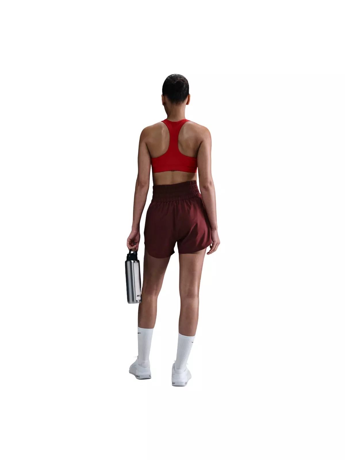 Women's One Dri-FIT ULtra High-Waisted 3" Brief-Lined Shorts - Red - 4