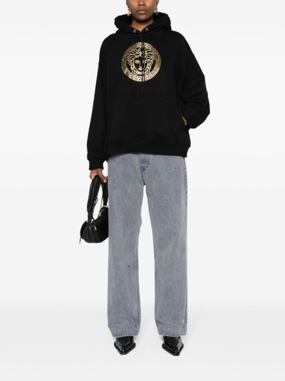 VERSACE Medusa-print cotton hoodie outlook