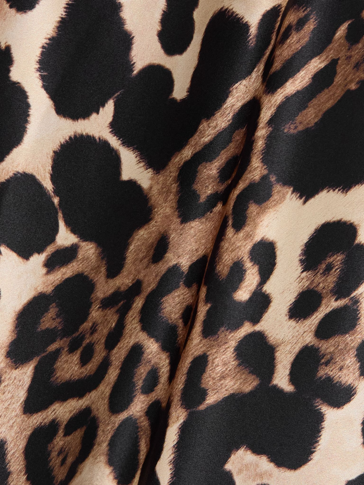 Lace-trimmed leopard-print silk-charmeuse maxi dress Leopard print - 4